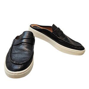 Sofft Woman Size 8.5 Leather Shay Summer Mules Black Comfort  Casual Worn Once